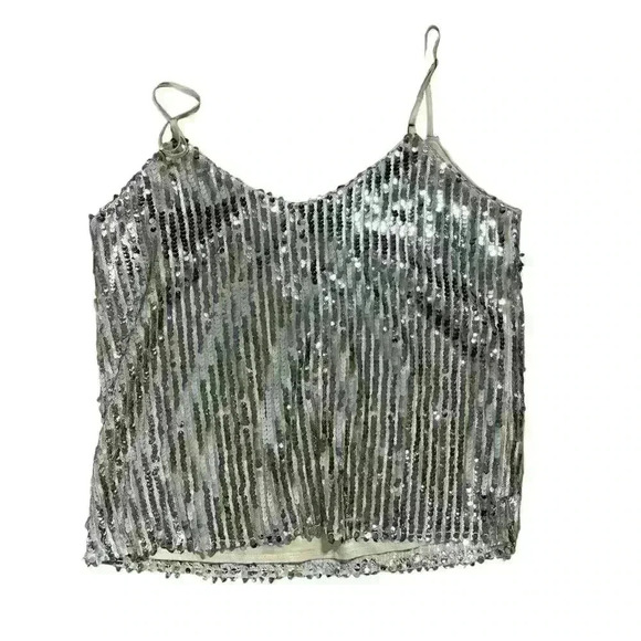 Heartloom Holden Sequin Cami Tank Top Size Large - Picture 9 of 11